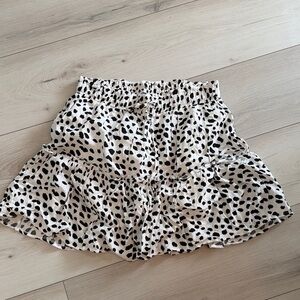 Black and White Polka Dot Skirt